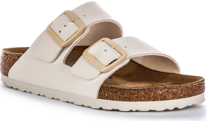 Birkenstock Arizona BS Sandali in Birko Flor con Due Cinturini Regolabili in Beige