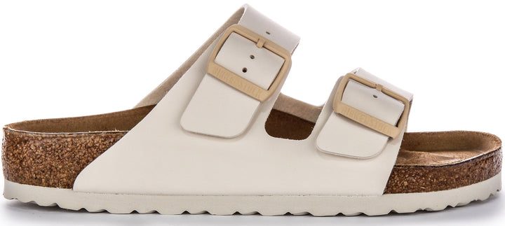Birkenstock Arizona BS Sandali in Birko Flor con Due Cinturini Regolabili in Beige