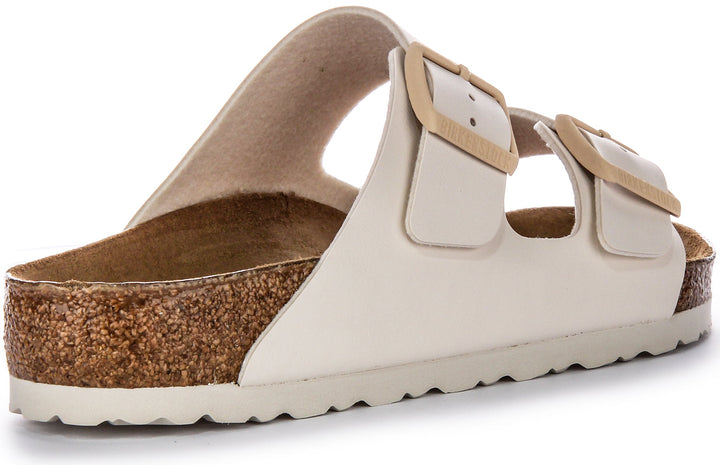 Birkenstock Arizona BS Sandali in Birko Flor con Due Cinturini Regolabili in Beige