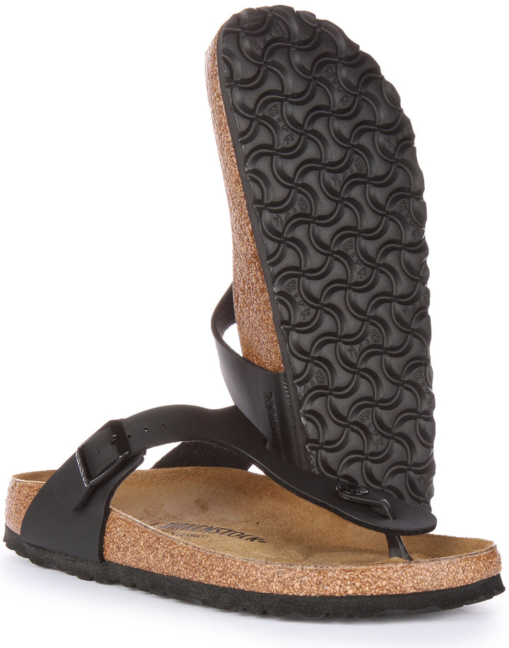 Birkenstock Gizeh Sandali stile infradito in Birko Flor da donna neri