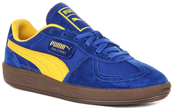Puma Palermo Vintage in blu giallo