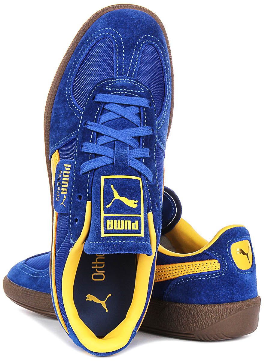 Puma Palermo Vintage in blu giallo