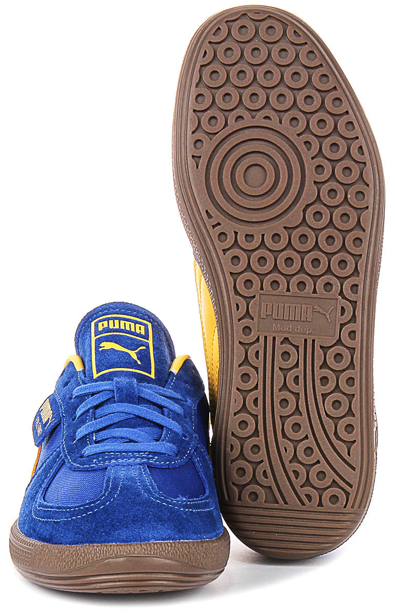 Puma Palermo Vintage in blu giallo