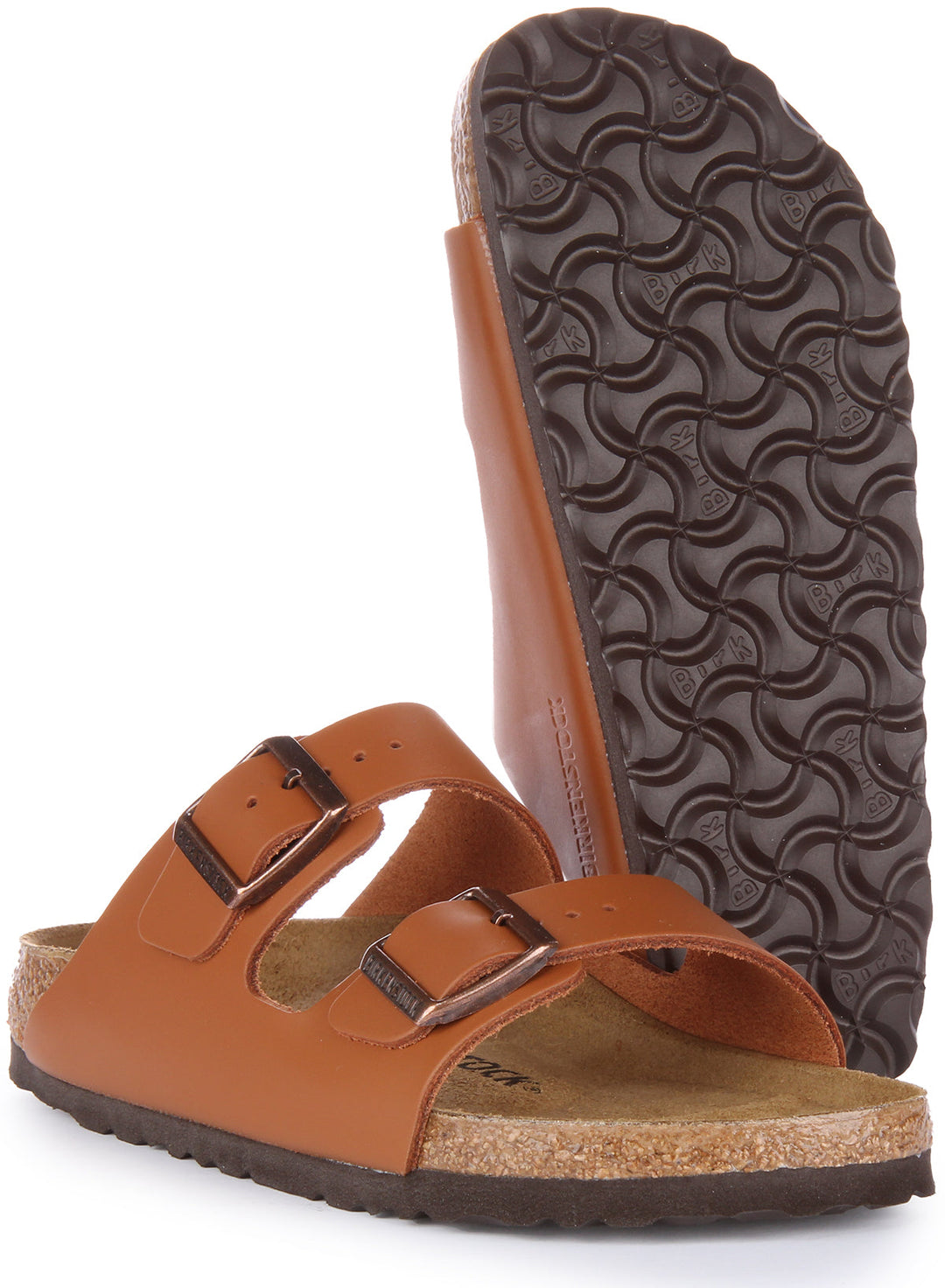 Birkenstock Arizona Sandalo in pelle naturale marrone