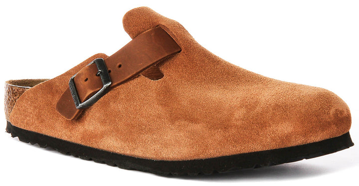 Birkenstock Boston Bs in Cognac | Regular Fit