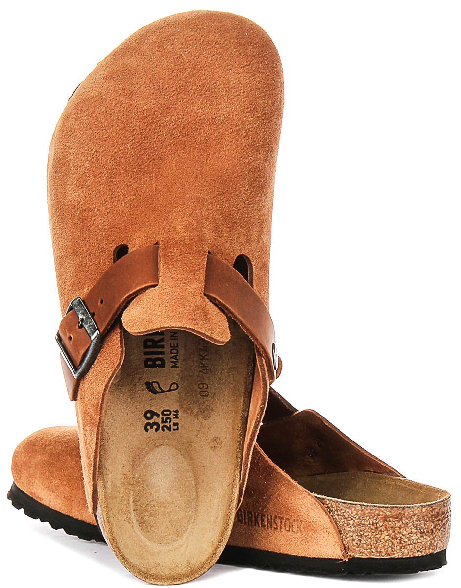 Birkenstock Boston Bs in Cognac | Regular Fit