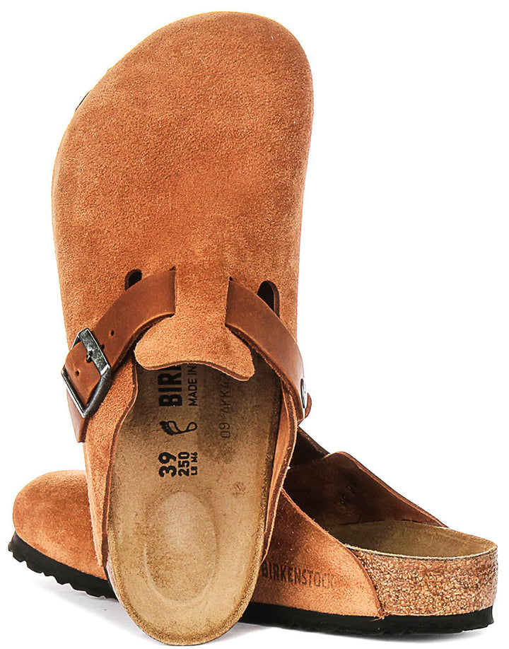 Birkenstock Boston Bs in Cognac | Regular Fit