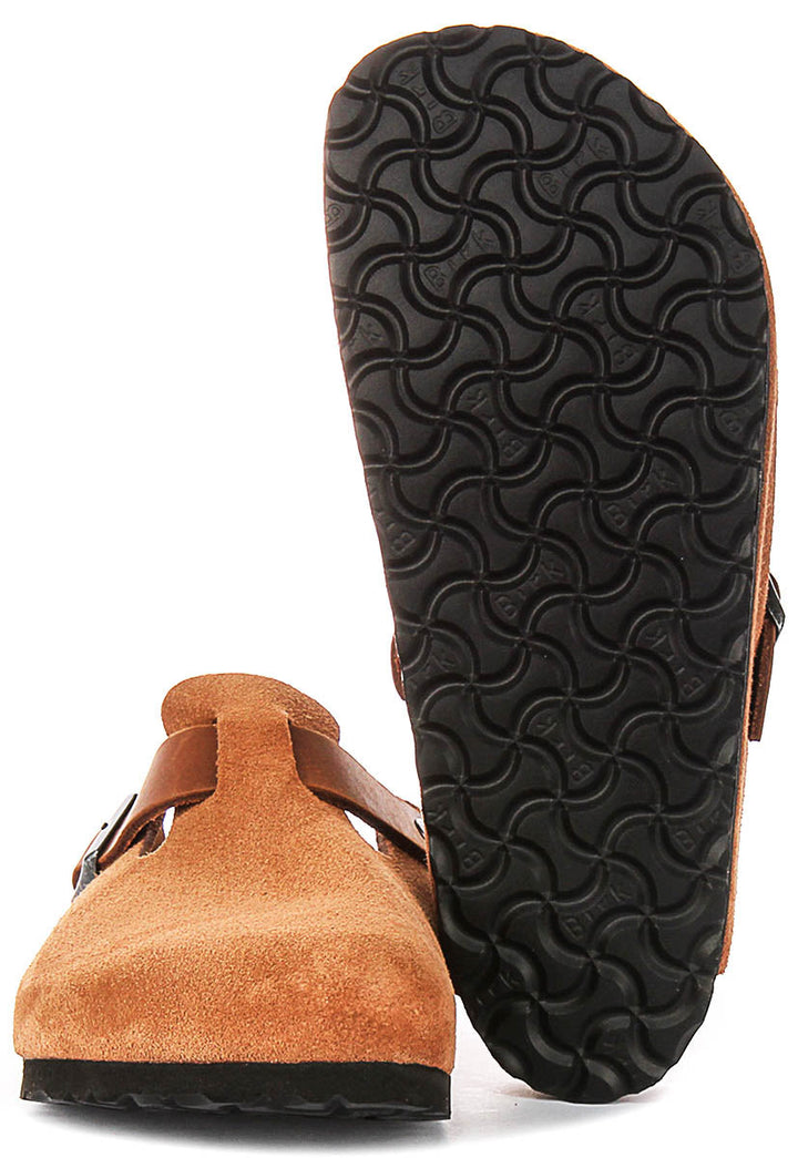 Birkenstock Boston Bs in Cognac | Regular Fit