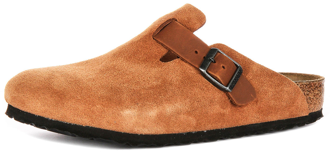 Birkenstock Boston Bs in Cognac | Regular Fit