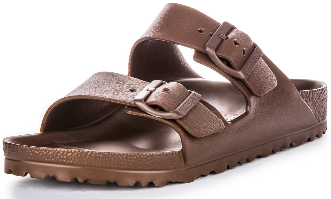 Birkenstock Arizona Eva Sandali in Gomma per Donna in Marrone Scuro