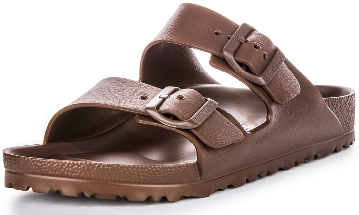 Birkenstock Arizona Eva Sandali in Gomma per Donna in Marrone Scuro