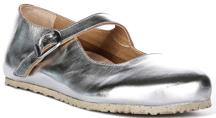 Birkenstock Tracy i Silver för Unisex