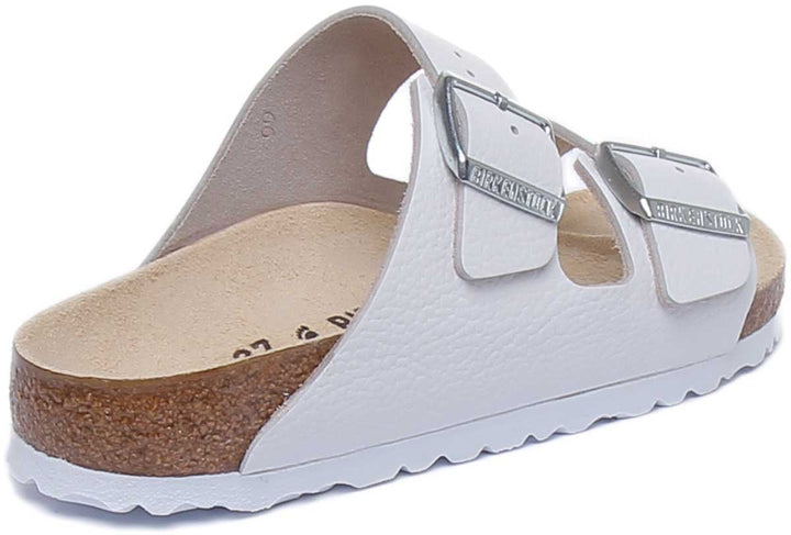 Birkenstock Arizona Sandaler med remmar i nubuckläder för kvinnor i vitt