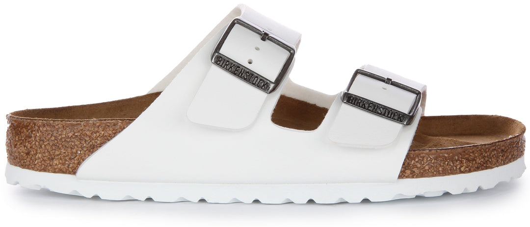 Birkenstock Arizona Sandalo Birko Flor a doppio cinturino bianco