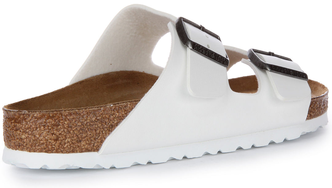 Birkenstock Arizona Sandalo Birko Flor a doppio cinturino bianco