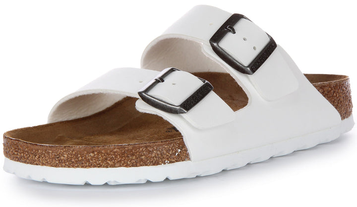 Birkenstock Arizona Sandalo Birko Flor a doppio cinturino bianco