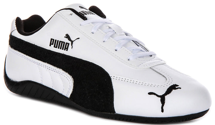 Puma Speedcat in pelle bianco nero unisex