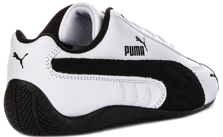 Puma Speedcat in pelle bianco nero unisex