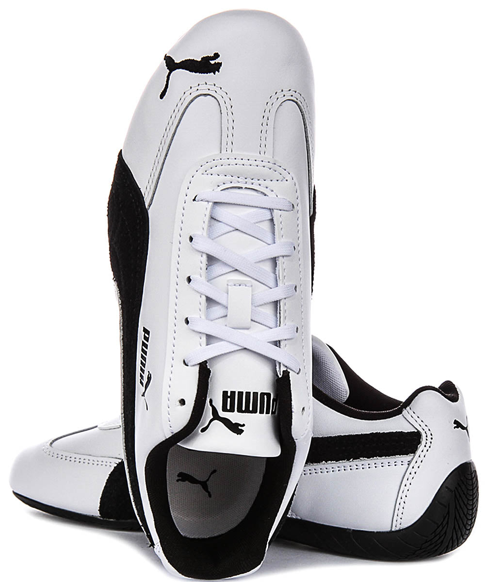 Puma Speedcat in pelle bianco nero unisex