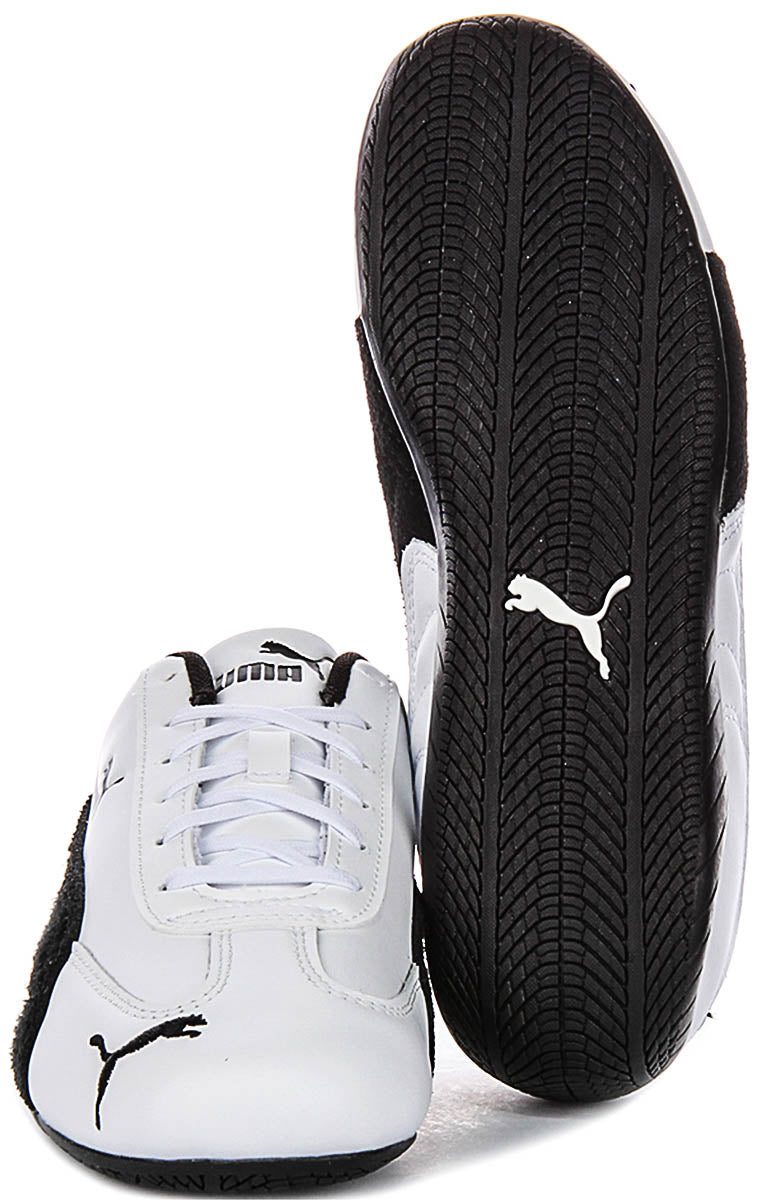 Puma Speedcat in pelle bianco nero unisex