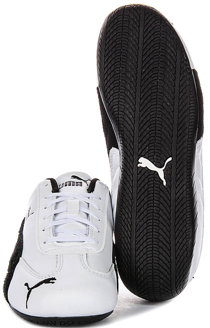 Puma Speedcat in pelle bianco nero unisex