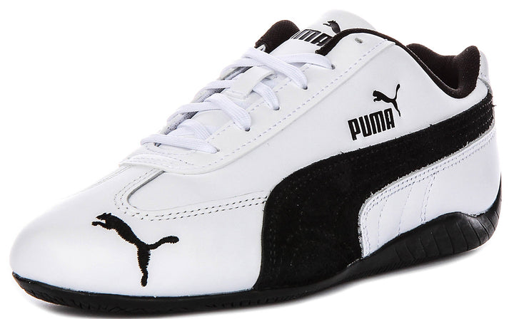 Puma Speedcat in pelle bianco nero unisex