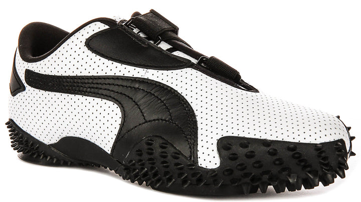 Puma Mostro Perf In White Black