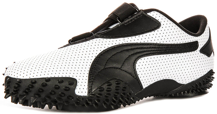 Puma Mostro Perf In White Black